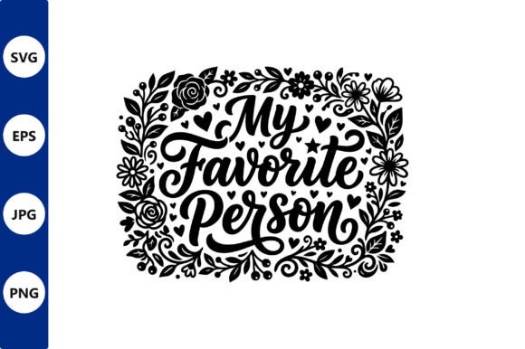 Floral Script Phrase Vector Design