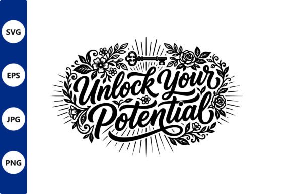 Floral Vector Art with Unlock Your