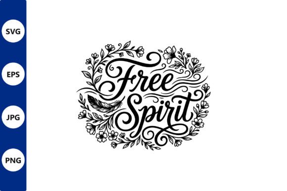 Free Spirit Decorative Vector Wreath
