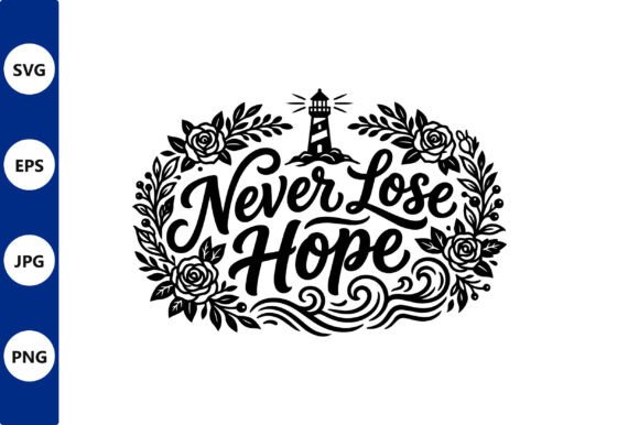 Lighthouse Wreath Never Lose Hope