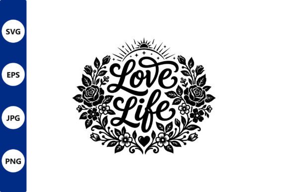 Love Life Floral Circle