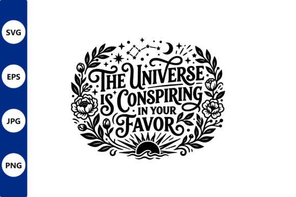 Ornate Circular Typography with Floral